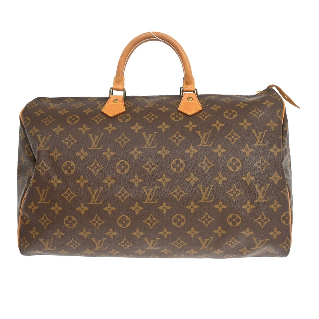 Louis Vuitton Speedy Brown Canvas Handbag 40cm x 26cm x 19cm: Louis Vuitton Speedy Brown Canvas Handbag 40cm x 26cm x 19cm This Louis Vuitton Speedy handbag features the iconic Monogram canvas in a classic brown color. Designed for female use, it is crafted from