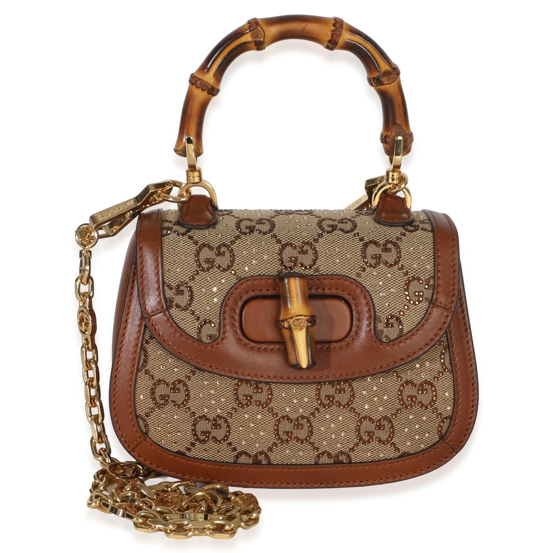 Gucci Charisma Brown Bamboo 1947 Top Handle Bag (1 of 8)
