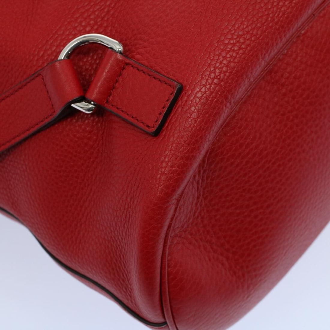 Gucci Soho Red Leather Drawstring Backpack - 12