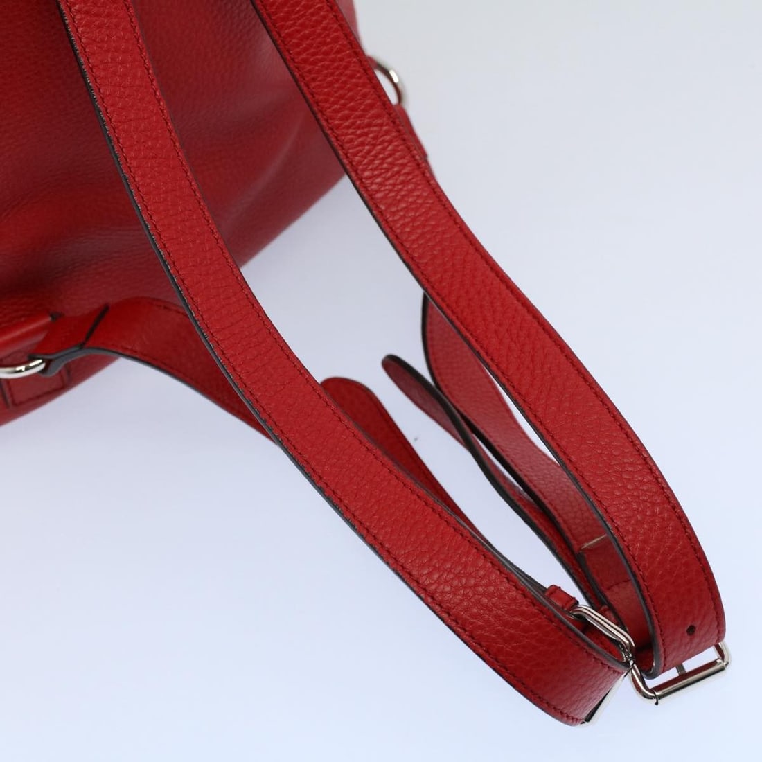 Gucci Soho Red Leather Drawstring Backpack - 16