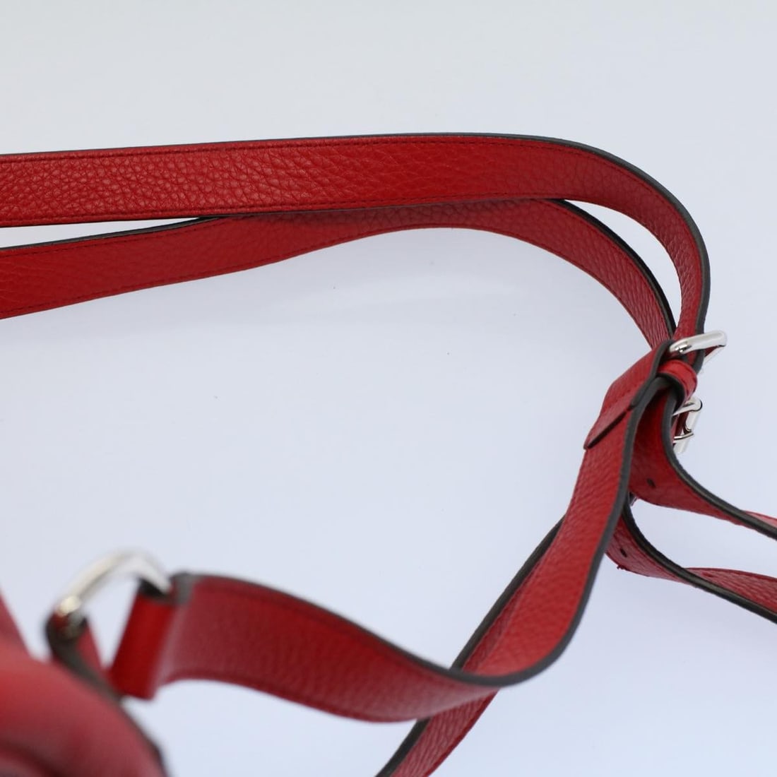 Gucci Soho Red Leather Drawstring Backpack - 8