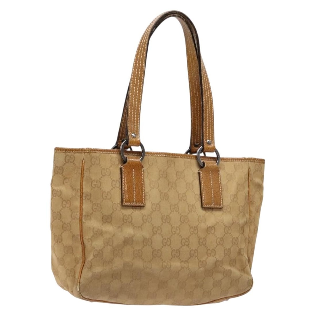GUCCI GG Canvas Hand Bag Brown 113019 Authentic Made in Italy (1 of 18)