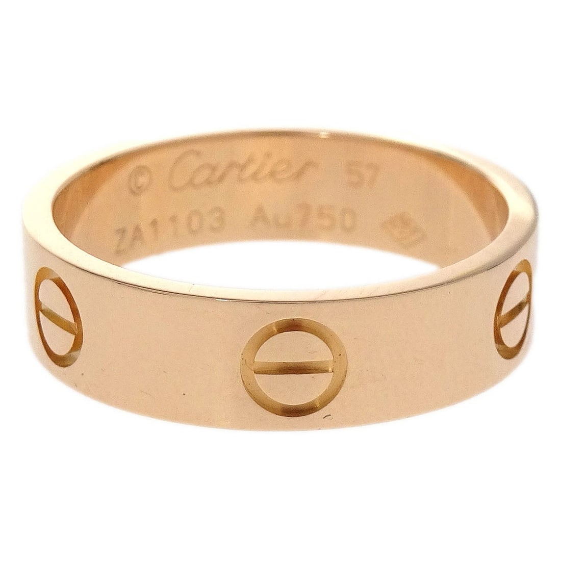Cartier Love Rose Gold Ring Size 57 Au750 Vintage Jewelry: Cartier Love Rose Gold Ring Size 57 Au750 Vintage Jewelry This vintage Cartier Love ring is crafted from 18k rose gold and features a classic round shape. The ring is designed without a main stone and