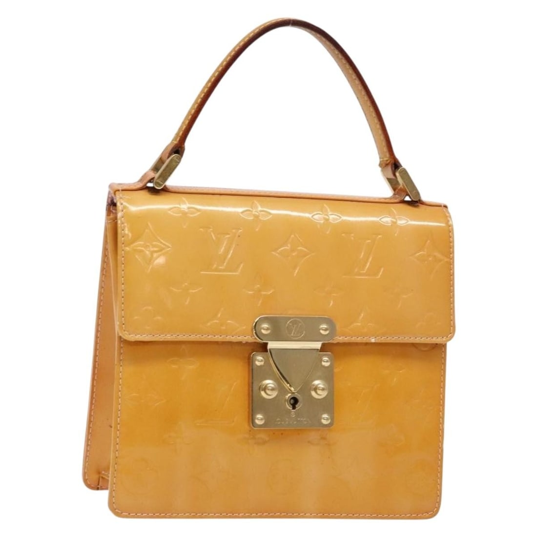 LOUIS VUITTON M91033 Vernis Spring Street Hand Bag Marshmallow Pink Auth (1 of 18)