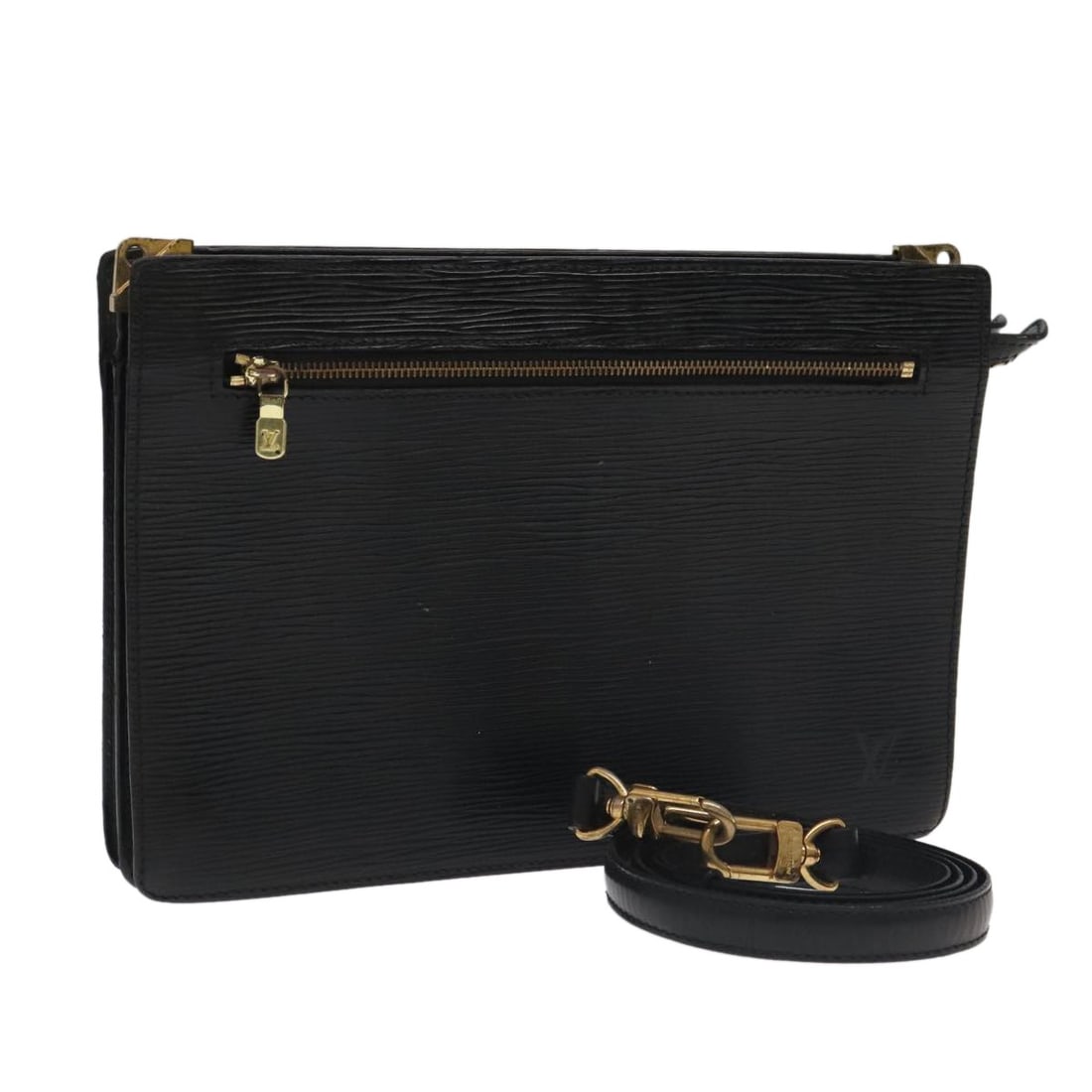 Louis Vuitton Epi Leather Black Angian 2way Shoulder Bag M52112 (1 of 18)