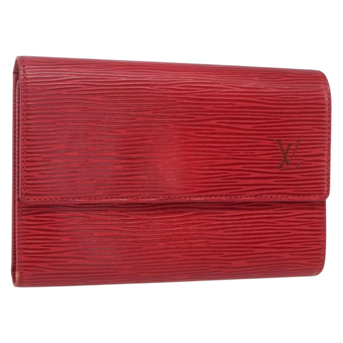 Red Epi Leather Porte Tresor Etui Papie Wallet by Louis Vuitton M63717 (1 of 18)