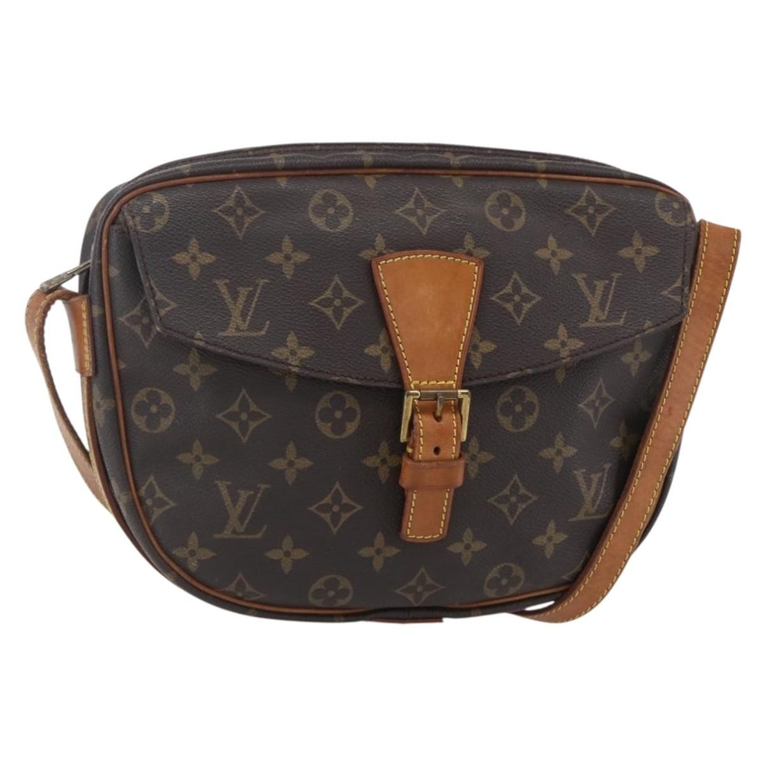 LOUIS VUITTON Monogram Jeune Fille GM Shoulder Bag M51225 Auth (1 of 18)