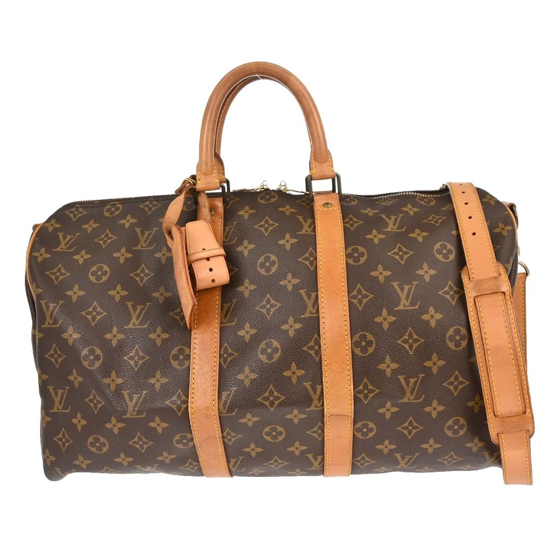 Louis Vuitton Keepall Bandouliere Monogram Canvas Travel Bag: Louis Vuitton Keepall Bandouliere Monogram Canvas Travel Bag This Louis Vuitton Keepall Bandouliere Bag is crafted from signature brown monogram canvas, offering a classic and versatile look suitable 