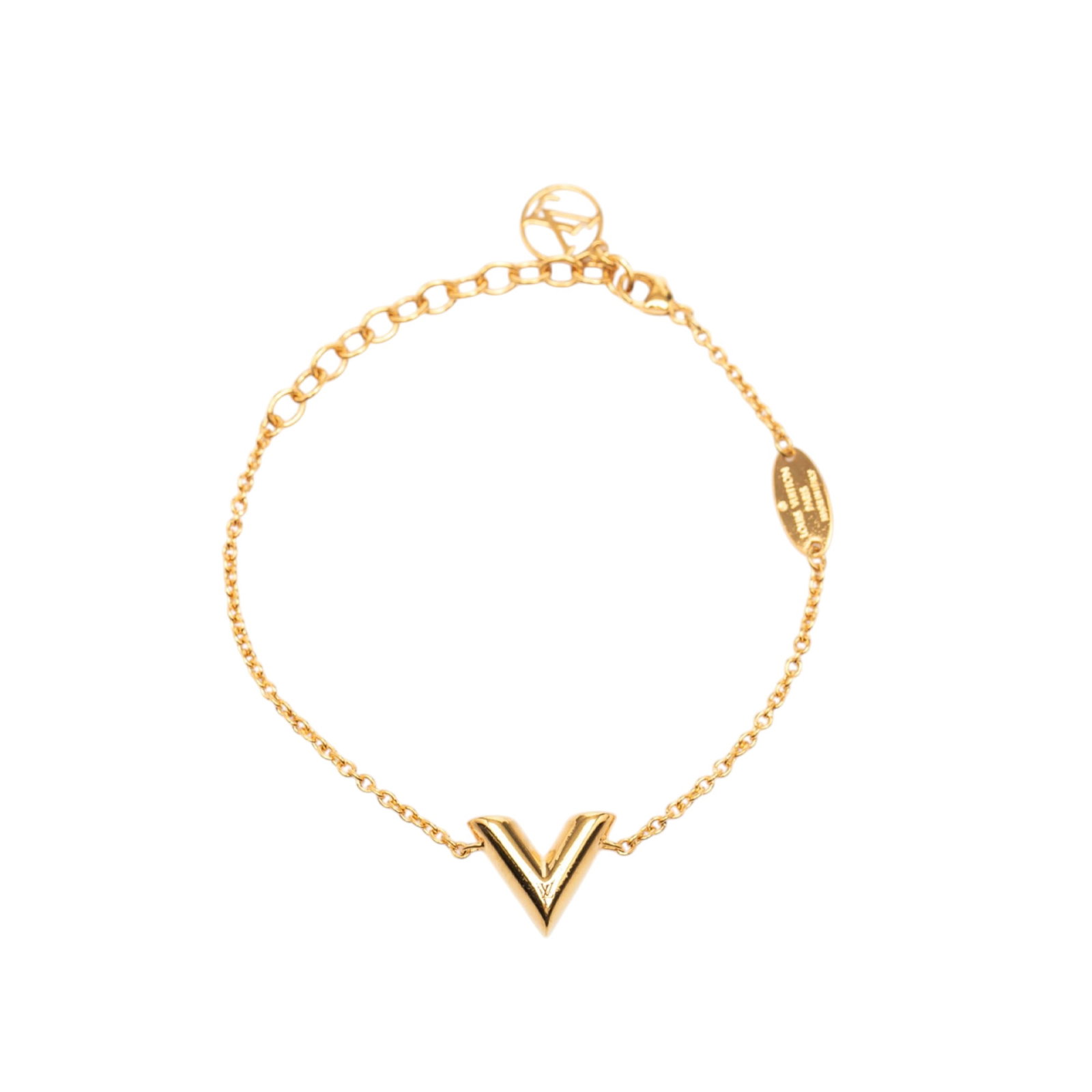 Louis Vuitton Essential V gold-plated metal bracelet (1 of 6)