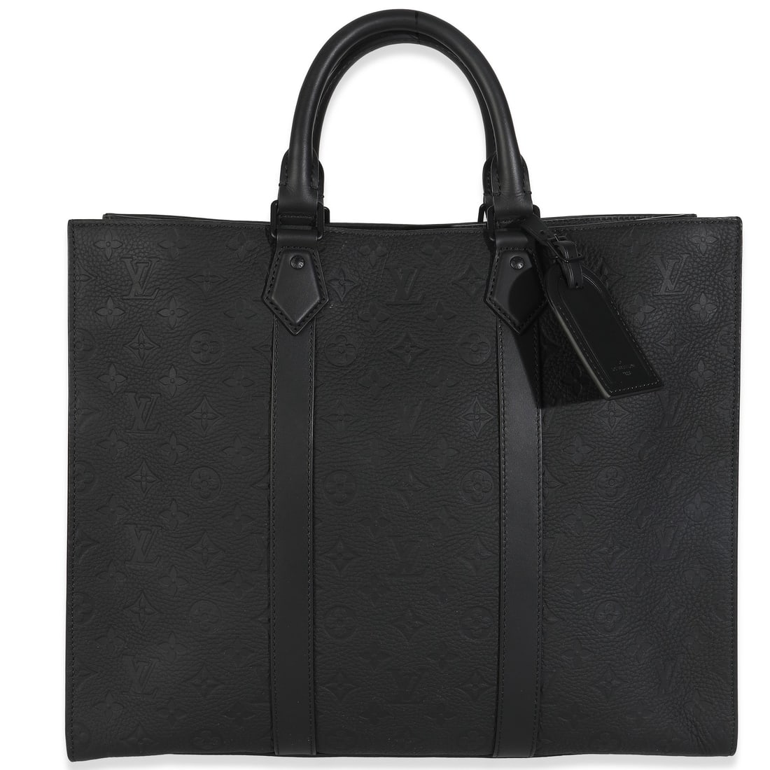 Louis Vuitton Sac Plat Black Taurillon Leather Crossbody Bag 2021 (1 of 10)
