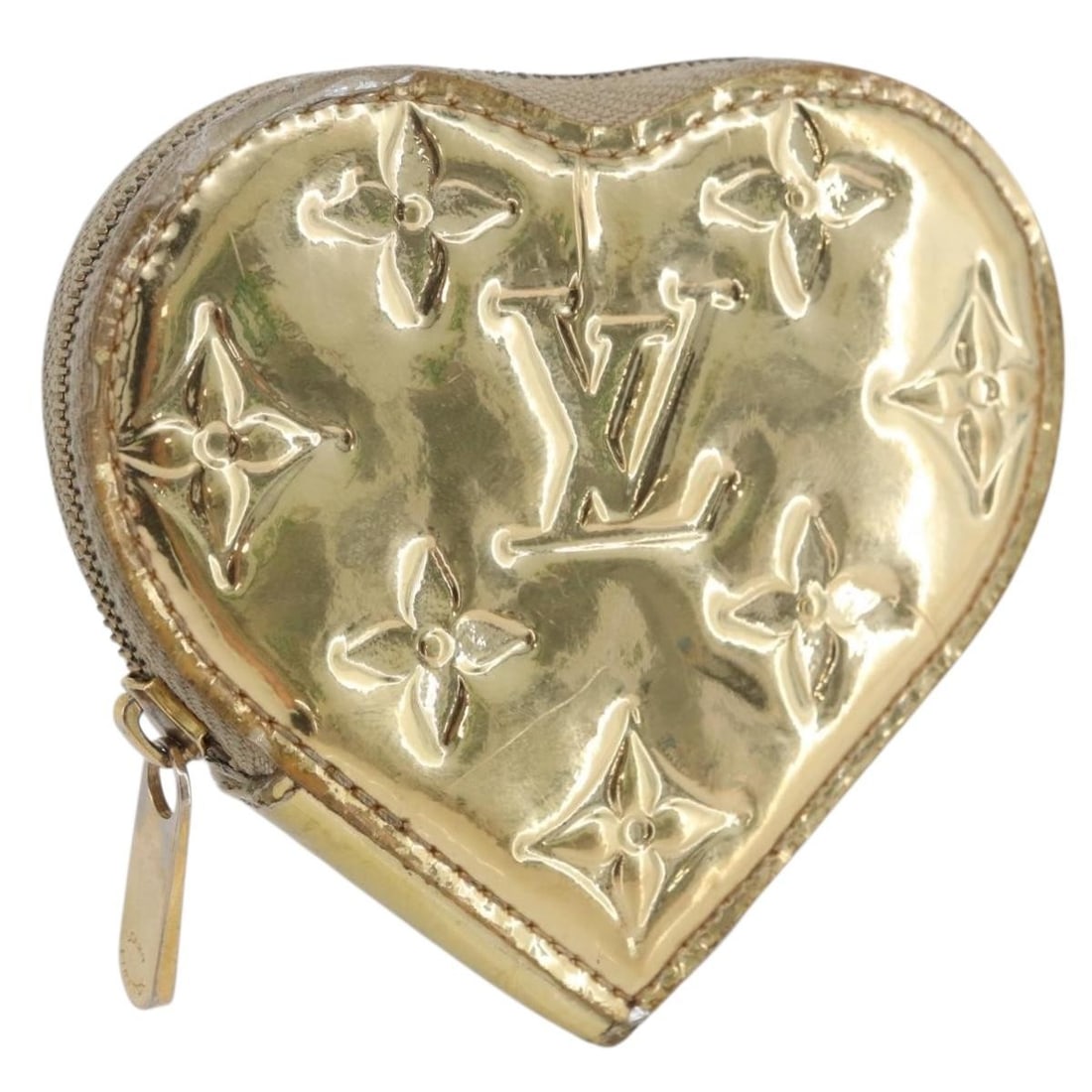 Louis Vuitton Monogram Miroir Heart Coin Purse Gold Canvas M93567 (1 of 18)