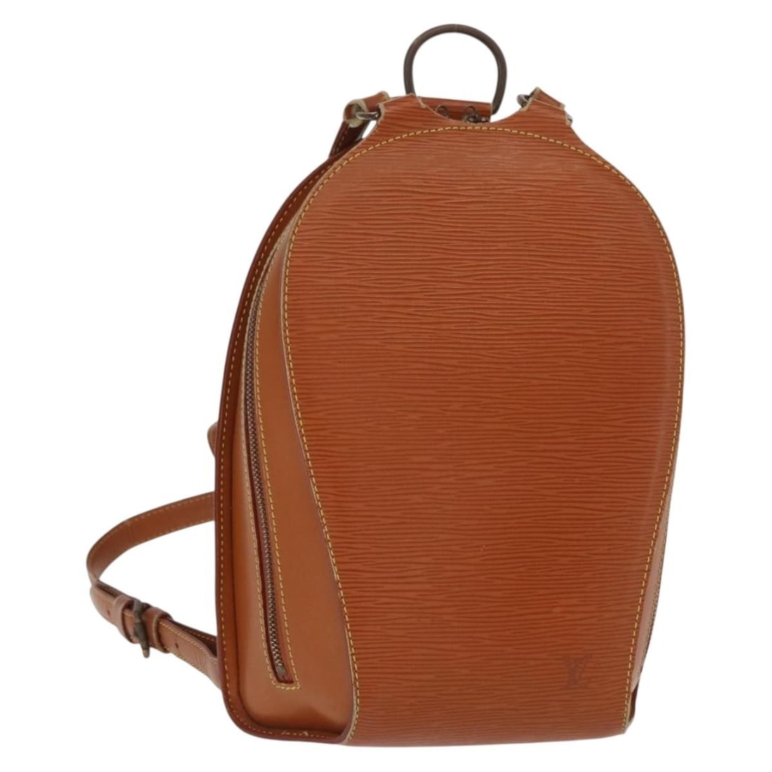 Louis Vuitton Zipangu Gold Epi Mabillon M52238 Leather Backpack: Louis Vuitton Zipangu Gold Epi Mabillon M52238 Leather Backpack This Louis Vuitton Epi Mabillon backpack in Zipangu Gold features Epi leather construction with a structured silhouette. The bag shows s