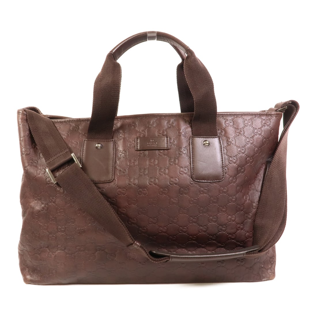 Gucci GG Guccissima brown calfskin 2way shoulder tote (1 of 16)