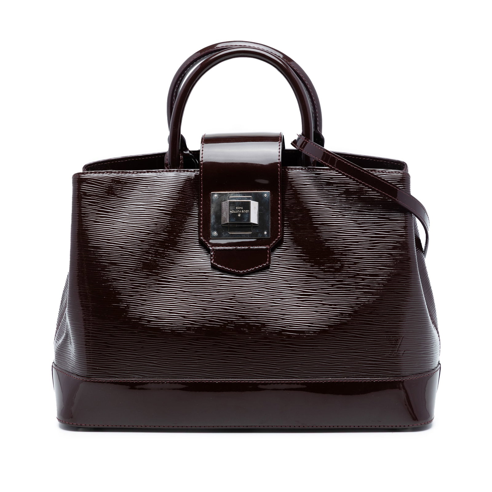 Louis Vuitton Mirabeau GM Electric Epi Purple Leather Bag (1 of 8)