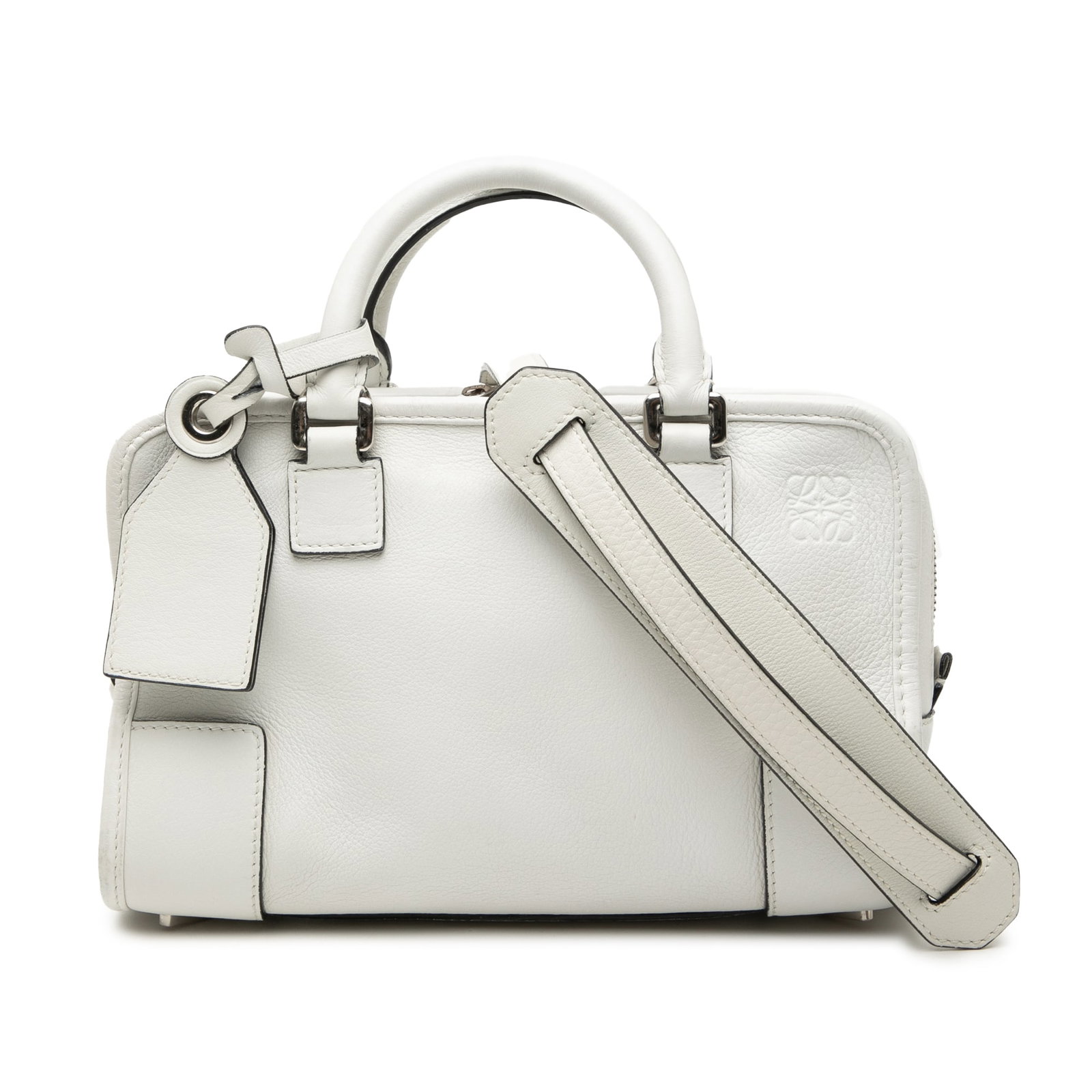 LOEWE Amazona 23 white leather handbag (1 of 8)
