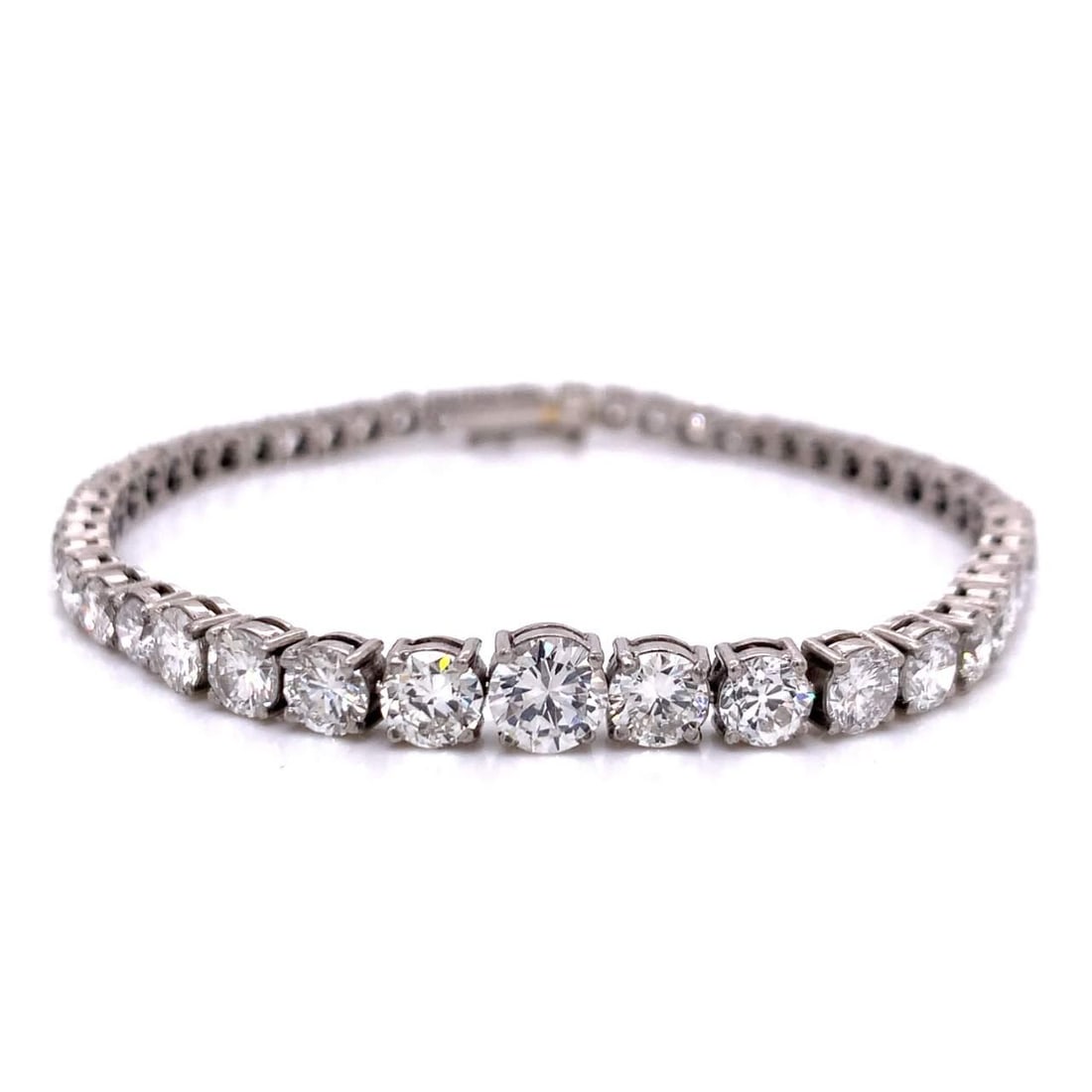 Platinum 9.75 Ct Diamond Tennis Bracelet 49 Diamonds G-H VS1-SI1 (1 of 3)