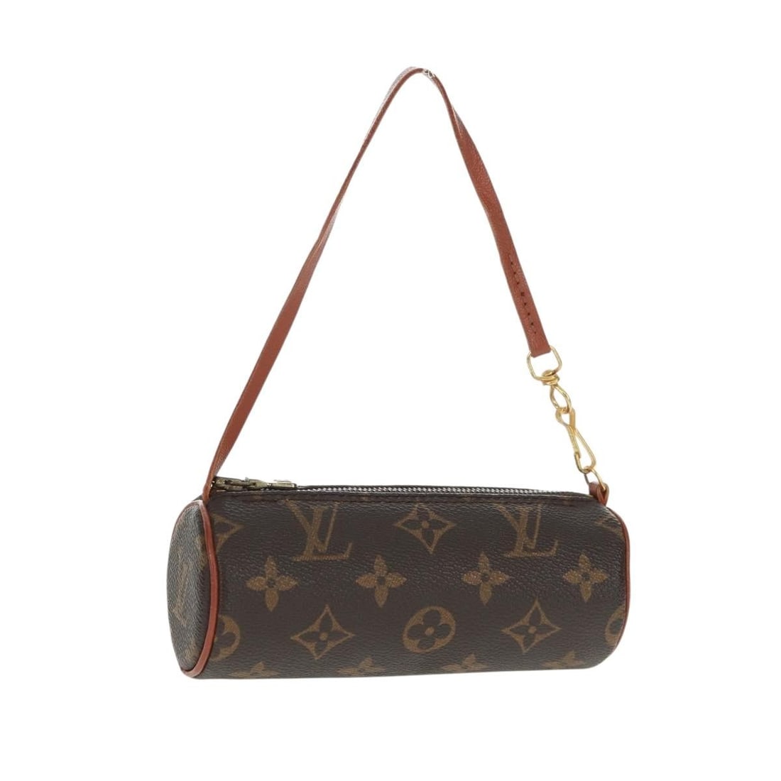 Louis Vuitton Papillon Pochette Brown Monogram Canvas Handbag: Louis Vuitton Papillon Pochette Brown Monogram Canvas Handbag This Louis Vuitton Papillon Pochette features the iconic Monogram Canvas in brown, crafted for women. The compact design is complemented b