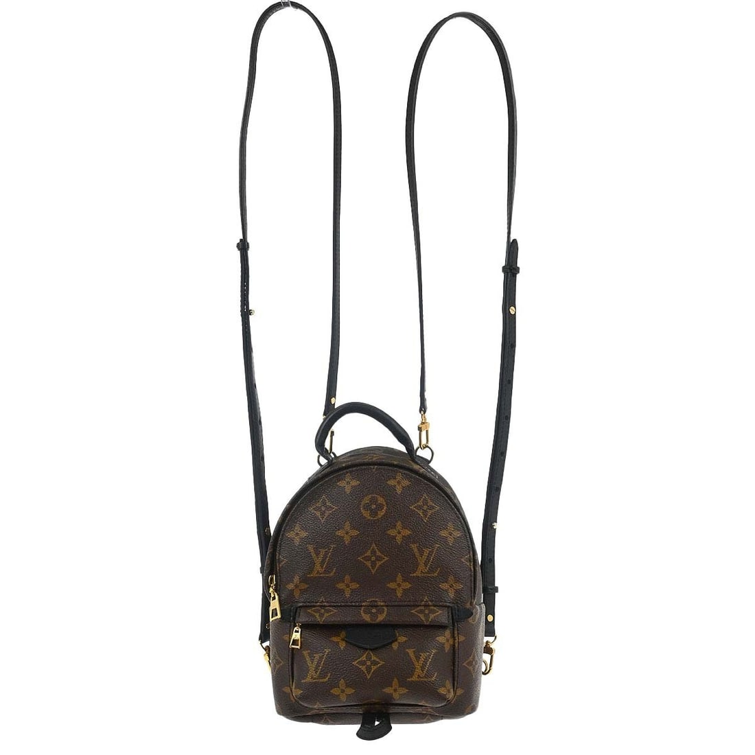 Louis Vuitton Palm Springs monogram canvas backpack: Louis Vuitton Palm Springs monogram canvas backpack This Louis Vuitton Palm Springs Backpack features the iconic monogram canvas in brown, designed specifically for women. The bag is crafted from dura