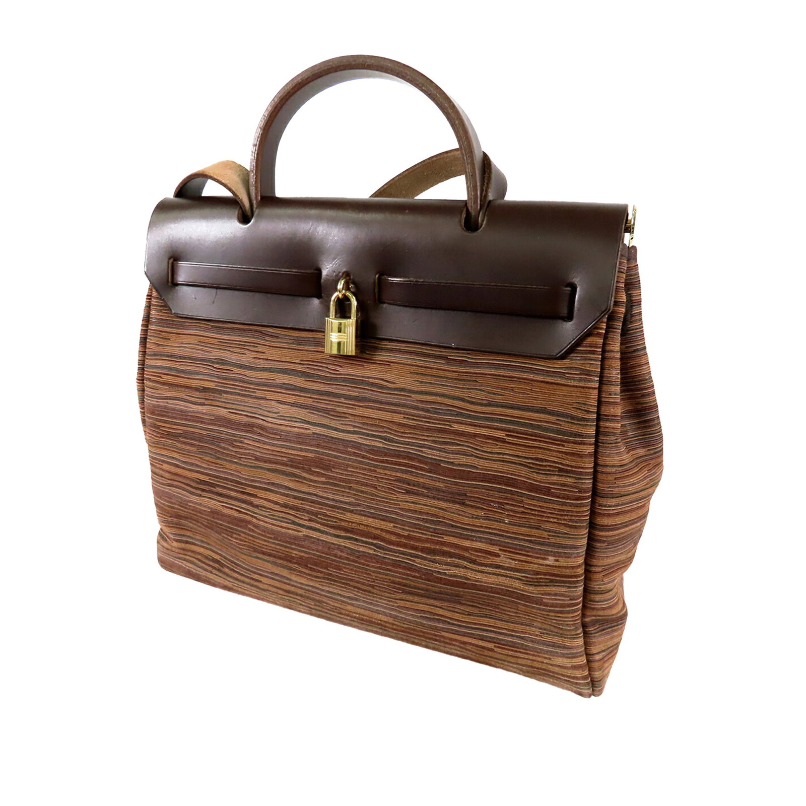 Hermes Herbag PM Brown Leather Shoulder Bag (1 of 13)