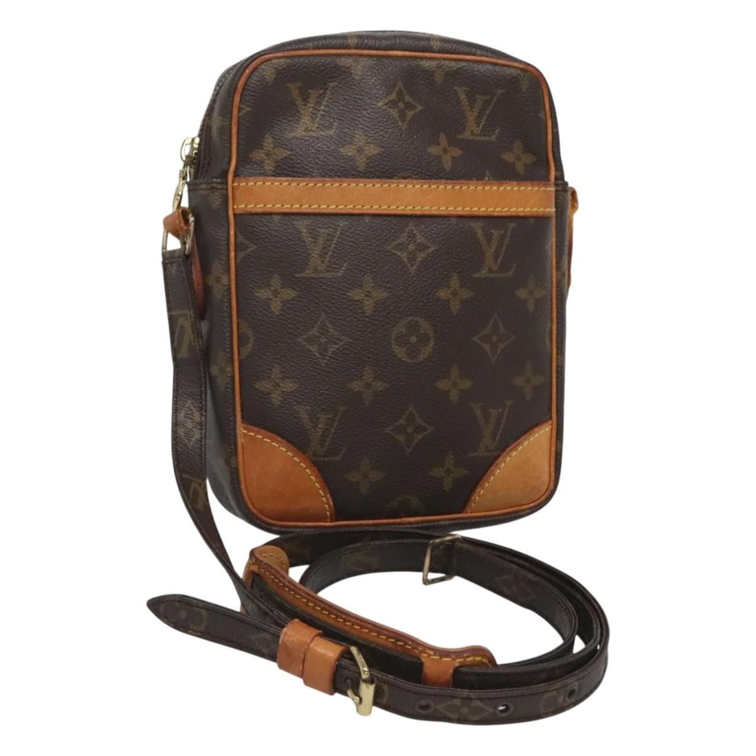 Louis Vuitton Danube Monogram Canvas Shoulder Bag M45266 France: Louis Vuitton Danube Monogram Canvas Shoulder Bag M45266 France This is a Louis Vuitton Monogram Danube Shoulder Bag, model M45266, crafted from the brand's signature monogram canvas. Designed for wom