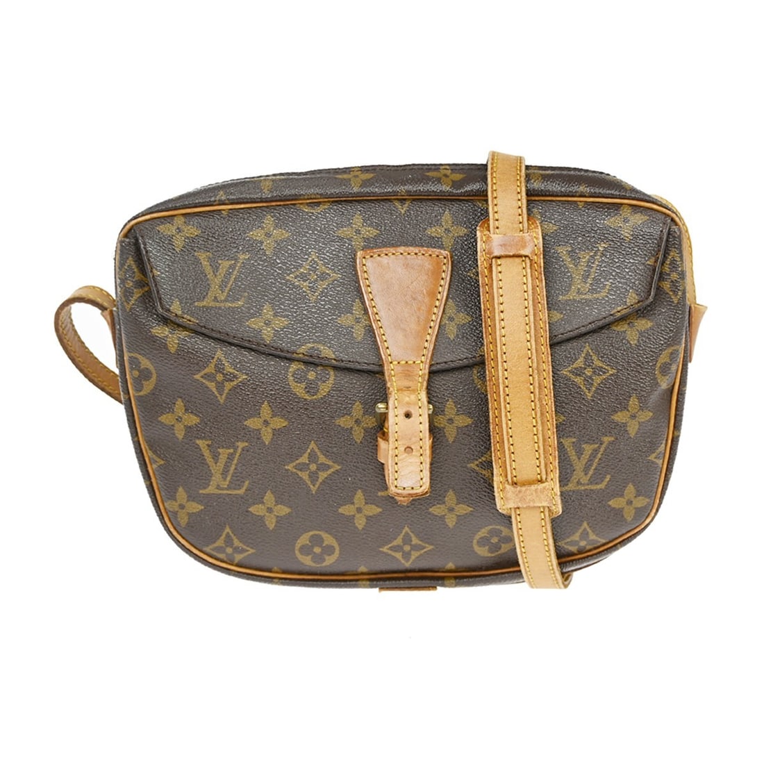 Louis Vuitton Jeune Fille GM Monogram Crossbody Bag M51225: Louis Vuitton Jeune Fille GM Monogram Crossbody Bag M51225 This vintage Louis Vuitton Jeune Fille GM crossbody bag features the iconic Monogram canvas leather exterior with a classic brown color. The 
