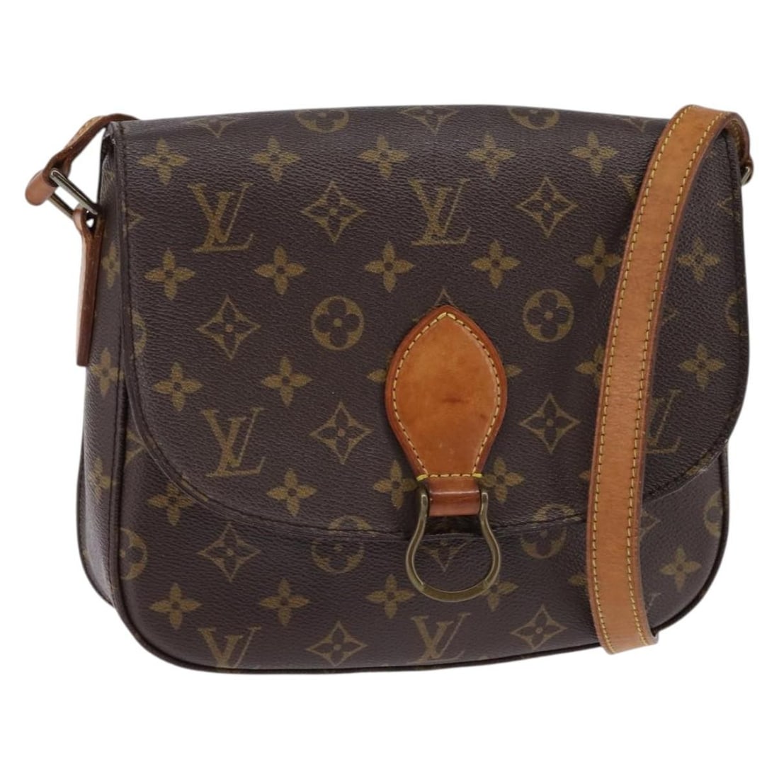 LOUIS VUITTON Monogram Saint Cloud GM Shoulder Bag M51242 Auth (1 of 18)
