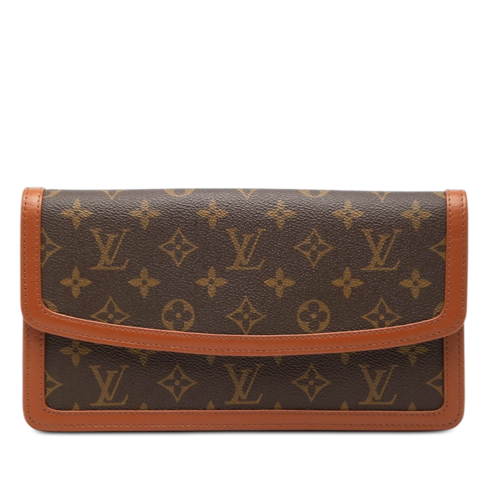 Louis Vuitton Monogram canvas pochette with leather trim (1 of 7)