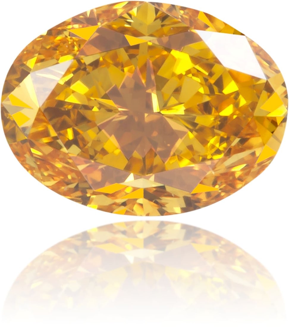 Loose Diamond - OVAL 0.48ct Fancy Vivid Orange VVS2: Loose Diamond - OVAL 0.48ct Fancy Vivid Orange VVS2 Source: Natural Shape: OVAL Carats: 0.48 Color: Fancy Vivid Orange Certification: GIA Video: Video Link PLEASE NOTE: Framed, Large, or heavy items