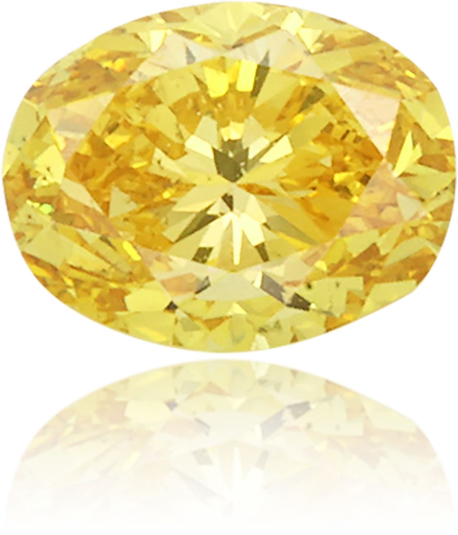 Loose Diamond - OVAL 0.47ct Fancy Vivid Orangey Yellow SI1: Loose Diamond - OVAL 0.47ct Fancy Vivid Orangey Yellow SI1 Source: Natural Shape: OVAL Carats: 0.47 Color: Fancy Vivid Orangey Yellow Certification: GIA Video:
