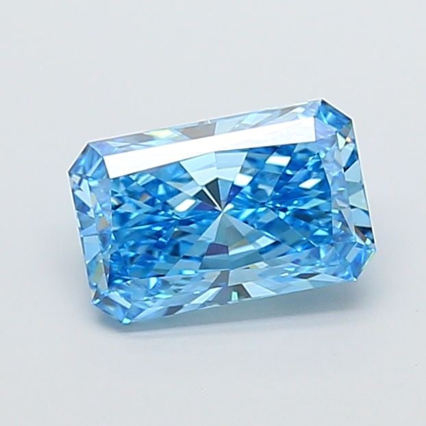 Loose Diamond - RADIANT 2.03ct Fancy Vivid Blue VS1: Loose Diamond - RADIANT 2.03ct Fancy Vivid Blue VS1 Source: This is a real non-mined Diamond that has been grown in a lab Shape: RADIANT Carats: 2.03 Color: Fancy Vivid Blue Certification: IGI Video: