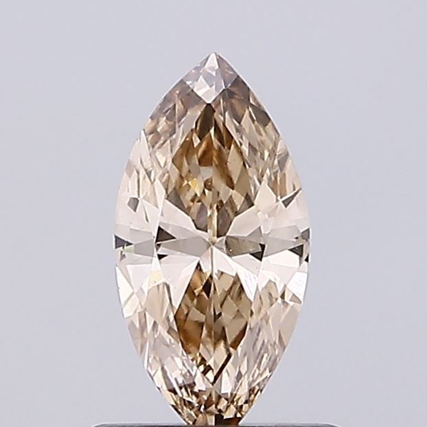 Loose Diamond - MARQUISE 0.44ct Fancy Brown VS1: Loose Diamond - MARQUISE 0.44ct Fancy Brown VS1 Source: This is a real non-mined Diamond that has been grown in a lab Shape: MARQUISE Carats: 0.44 Color: Fancy Brown Certification: NONE Video: