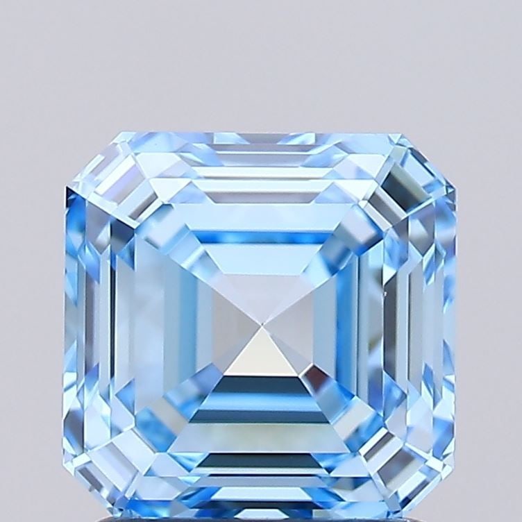 Loose Diamond - ASSCHER 1.53ct Fancy Vivid Blue VS1: Loose Diamond - ASSCHER 1.53ct Fancy Vivid Blue VS1 Source: This is a real non-mined Diamond that has been grown in a lab Shape: ASSCHER Carats: 1.53 Color: Fancy Vivid Blue Certification: IGI Video: