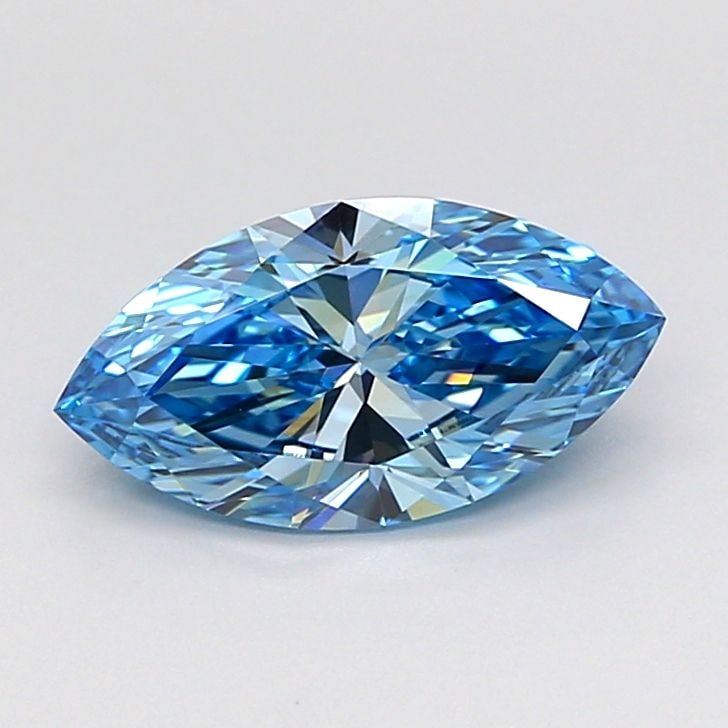 Loose Diamond - MARQUISE 1.23ct Fancy Vivid Blue VS1: Loose Diamond - MARQUISE 1.23ct Fancy Vivid Blue VS1 Source: This is a real non-mined Diamond that has been grown in a lab Shape: MARQUISE Carats: 1.23 Color: Fancy Vivid Blue Certification: IGI Video