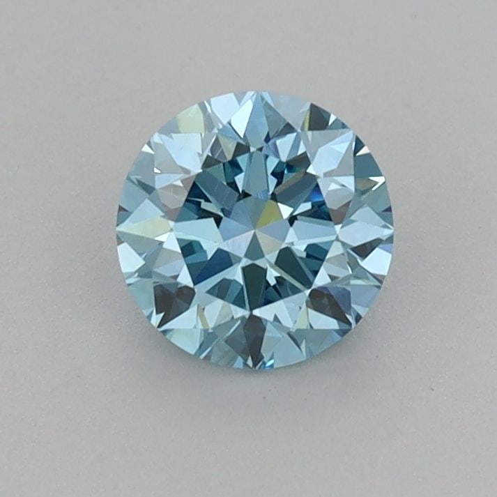 Ideal Loose Diamond - ROUND 0.61ct Fancy Vivid Blue VS1: Ideal Loose Diamond - ROUND 0.61ct Fancy Vivid Blue VS1 Source: This is a real non-mined Diamond that has been grown in a lab Shape: ROUND Carats: 0.61 Color: Fancy Vivid Blue Certification: IGI Video