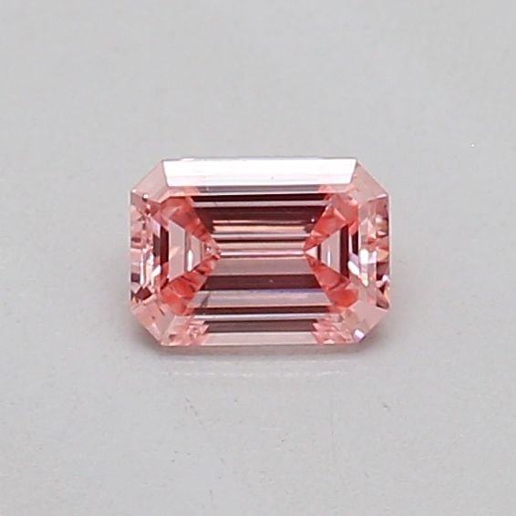 Loose Diamond - EMERALD 0.14ct Fancy Intense Pink VS2 (1 of 1)