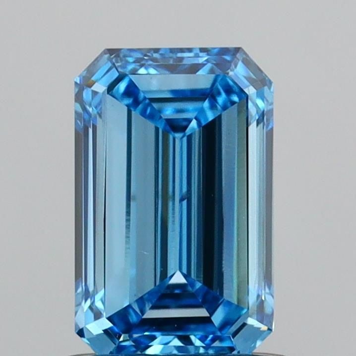 Loose Diamond - EMERALD 1.0ct Fancy Vivid Blue VS2: Loose Diamond - EMERALD 1.0ct Fancy Vivid Blue VS2 Source: This is a real non-mined Diamond that has been grown in a lab Shape: EMERALD Carats: 1.0 Color: Fancy Vivid Blue Certification: IGI Video: