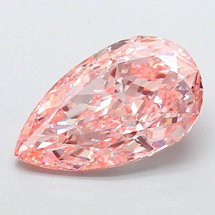 Loose Diamond - PEAR 5.22ct Fancy Vivid Pink VS2: Loose Diamond - PEAR 5.22ct Fancy Vivid Pink VS2 Source: This is a real non-mined Diamond that has been grown in a lab Shape: PEAR Carats: 5.22 Color: Fancy Vivid Pink Certification: IGI Video: