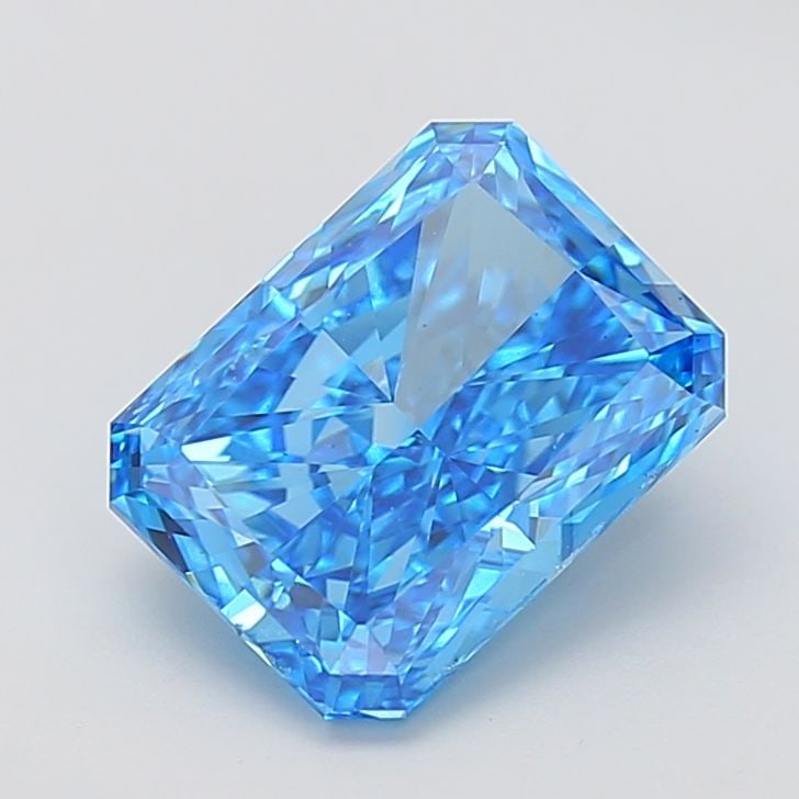 Loose Diamond - RADIANT 3.99ct Fancy Vivid Blue VS2: Loose Diamond - RADIANT 3.99ct Fancy Vivid Blue VS2 Source: This is a real non-mined Diamond that has been grown in a lab Shape: RADIANT Carats: 3.99 Color: Fancy Vivid Blue Certification: IGI Video: