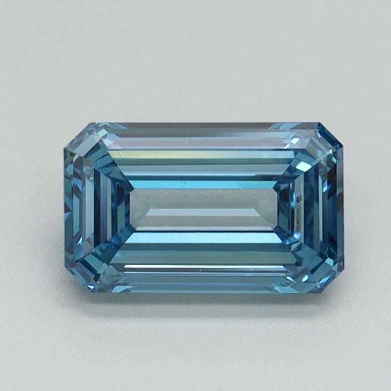 Loose Diamond - EMERALD 1.01ct Fancy Vivid Blue VVS2: Loose Diamond - EMERALD 1.01ct Fancy Vivid Blue VVS2 Source: This is a real non-mined Diamond that has been grown in a lab Shape: EMERALD Carats: 1.01 Color: Fancy Vivid Blue Certification: IGI