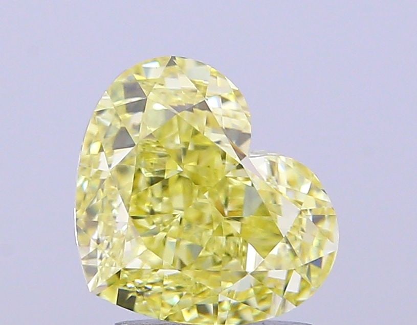 Loose Diamond - HEART 2.57ct Fancy Intense Yellow VS1: Loose Diamond - HEART 2.57ct Fancy Intense Yellow VS1 Source: This is a real non-mined Diamond that has been grown in a lab Shape: HEART Carats: 2.57 Color: Fancy Intense Yellow Certification: IGI