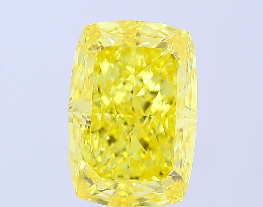 Loose Diamond - CUSHION MODIFIED 6.27ct Fancy Vivid Yellow VS1: Loose Diamond - CUSHION MODIFIED 6.27ct Fancy Vivid Yellow VS1 Source: This is a real non-mined Diamond that has been grown in a lab Shape: CUSHION MODIFIED Carats: 6.27 Color: Fancy Vivid Yellow