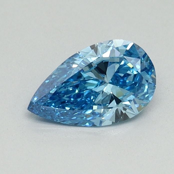 Loose Diamond - PEAR 0.49ct Fancy Blue VS1: Loose Diamond - PEAR 0.49ct Fancy Blue VS1 Source: This is a real non-mined Diamond that has been grown in a lab Shape: PEAR Carats: 0.49 Color: Fancy Blue Certification: NONE Video: