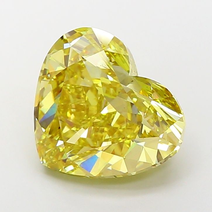 Loose Diamond - HEART 10.0ct Fancy Intense Yellow VS1: Loose Diamond - HEART 10.0ct Fancy Intense Yellow VS1 Source: This is a real non-mined Diamond that has been grown in a lab Shape: HEART Carats: 10.0 Color: Fancy Intense Yellow Certification: IGI