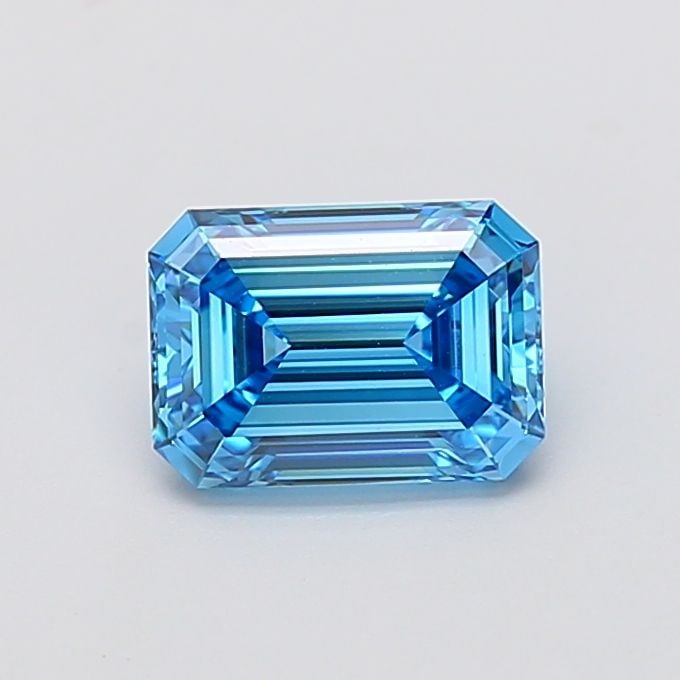 Loose Diamond - EMERALD 1.75ct Fancy Vivid Blue VS1: Loose Diamond - EMERALD 1.75ct Fancy Vivid Blue VS1 Source: This is a real non-mined Diamond that has been grown in a lab Shape: EMERALD Carats: 1.75 Color: Fancy Vivid Blue Certification: IGI Video: