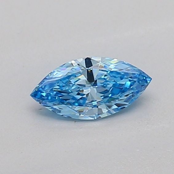 Loose Diamond - MARQUISE 0.24ct Fancy Vivid Blue VS1: Loose Diamond - MARQUISE 0.24ct Fancy Vivid Blue VS1 Source: This is a real non-mined Diamond that has been grown in a lab Shape: MARQUISE Carats: 0.24 Color: Fancy Vivid Blue Certification: IGI PLEAS