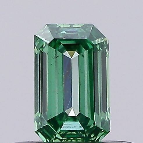 Loose Diamond - EMERALD 0.32ct Fancy Vivid Green VS2: Loose Diamond - EMERALD 0.32ct Fancy Vivid Green VS2 Source: This is a real non-mined Diamond that has been grown in a lab Shape: EMERALD Carats: 0.32 Color: Fancy Vivid Green Certification: IGI PLEAS