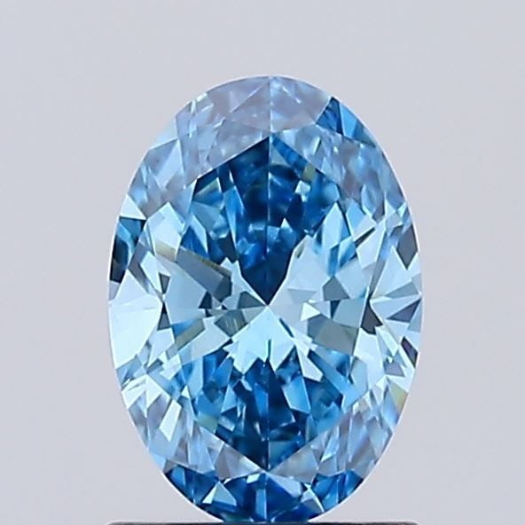 Loose Diamond - OVAL 0.95ct Fancy Vivid Blue VS1: Loose Diamond - OVAL 0.95ct Fancy Vivid Blue VS1 Source: This is a real non-mined Diamond that has been grown in a lab Shape: OVAL Carats: 0.95 Color: Fancy Vivid Blue Certification: IGI Video: Video