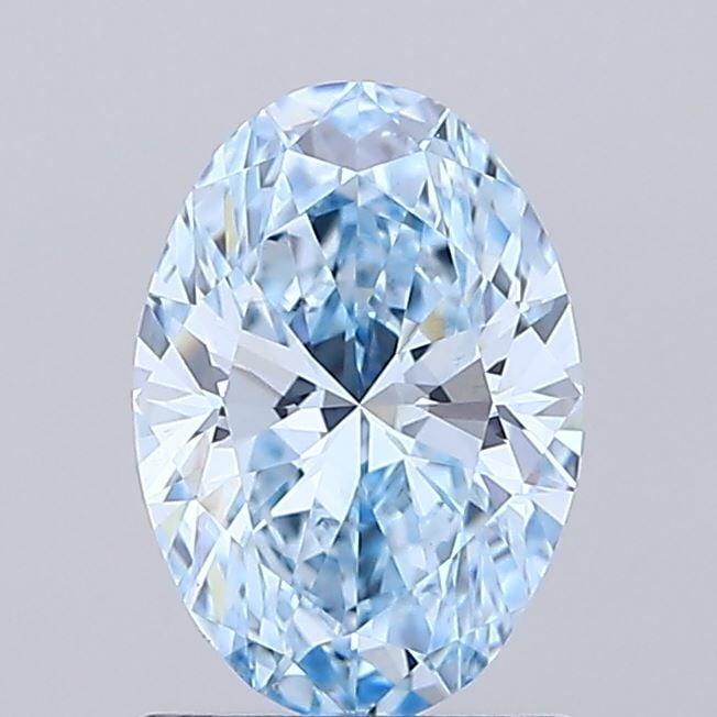 Loose Diamond - OVAL 1.01ct Fancy Intense Blue VS1: Loose Diamond - OVAL 1.01ct Fancy Intense Blue VS1 Source: This is a real non-mined Diamond that has been grown in a lab Shape: OVAL Carats: 1.01 Color: Fancy Intense Blue Certification: IGI Video: