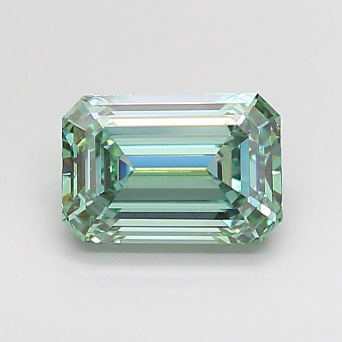 Loose Diamond - EMERALD 1.54ct Fancy Vivid Green VS1 (1 of 1)