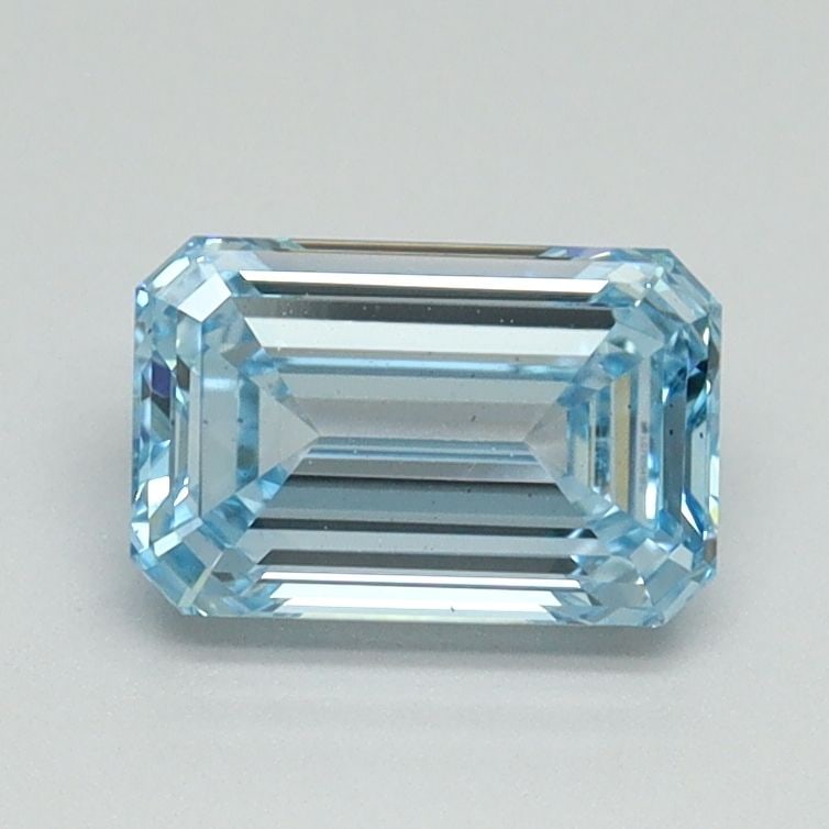 Loose Diamond - EMERALD 1.03ct Fancy Intense Blue VS1: Loose Diamond - EMERALD 1.03ct Fancy Intense Blue VS1 Source: This is a real non-mined Diamond that has been grown in a lab Shape: EMERALD Carats: 1.03 Color: Fancy Intense Blue Certification: IGI Vid